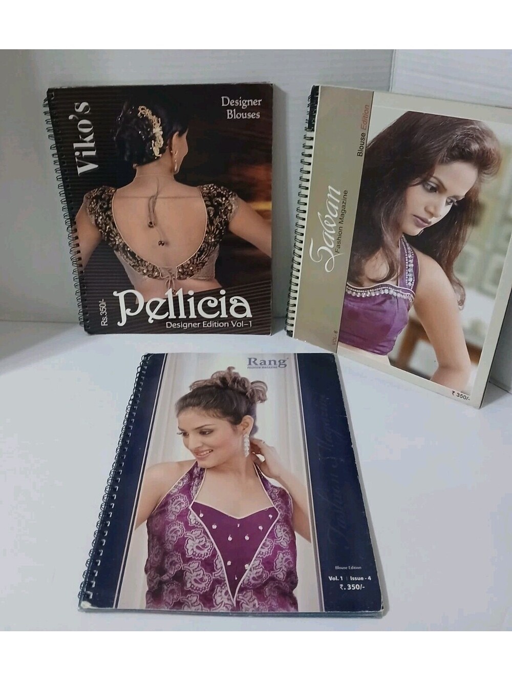 Lot Of 3 Indian Fashion Magazines Rang Vikos Sawan